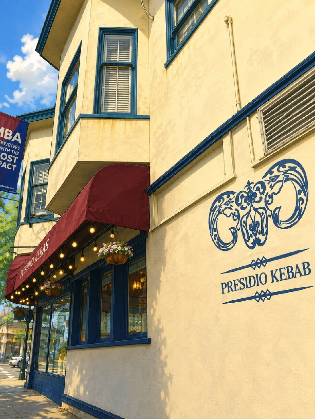 The grill at Presidio Kebab